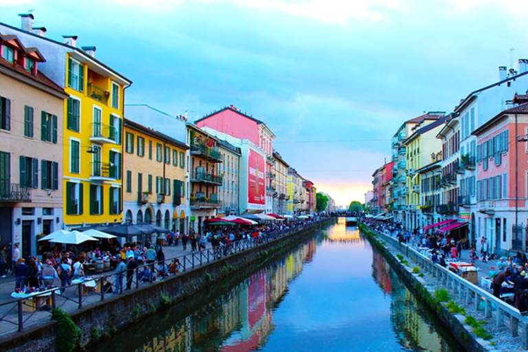 Milano: Båtkryssning i Navigli-kanalen