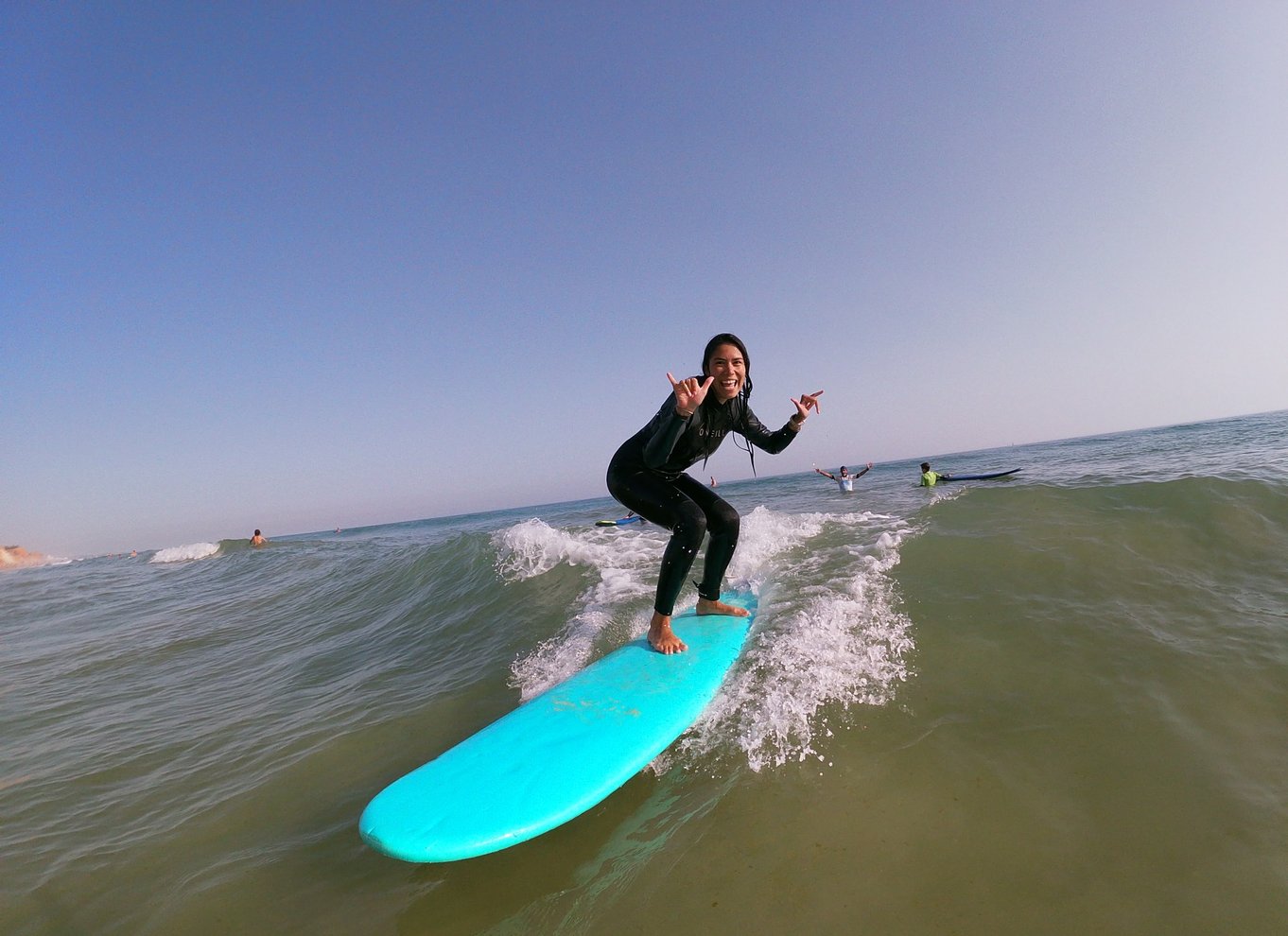 Albufeira: 2-timers surflektion på Falesia-stranden