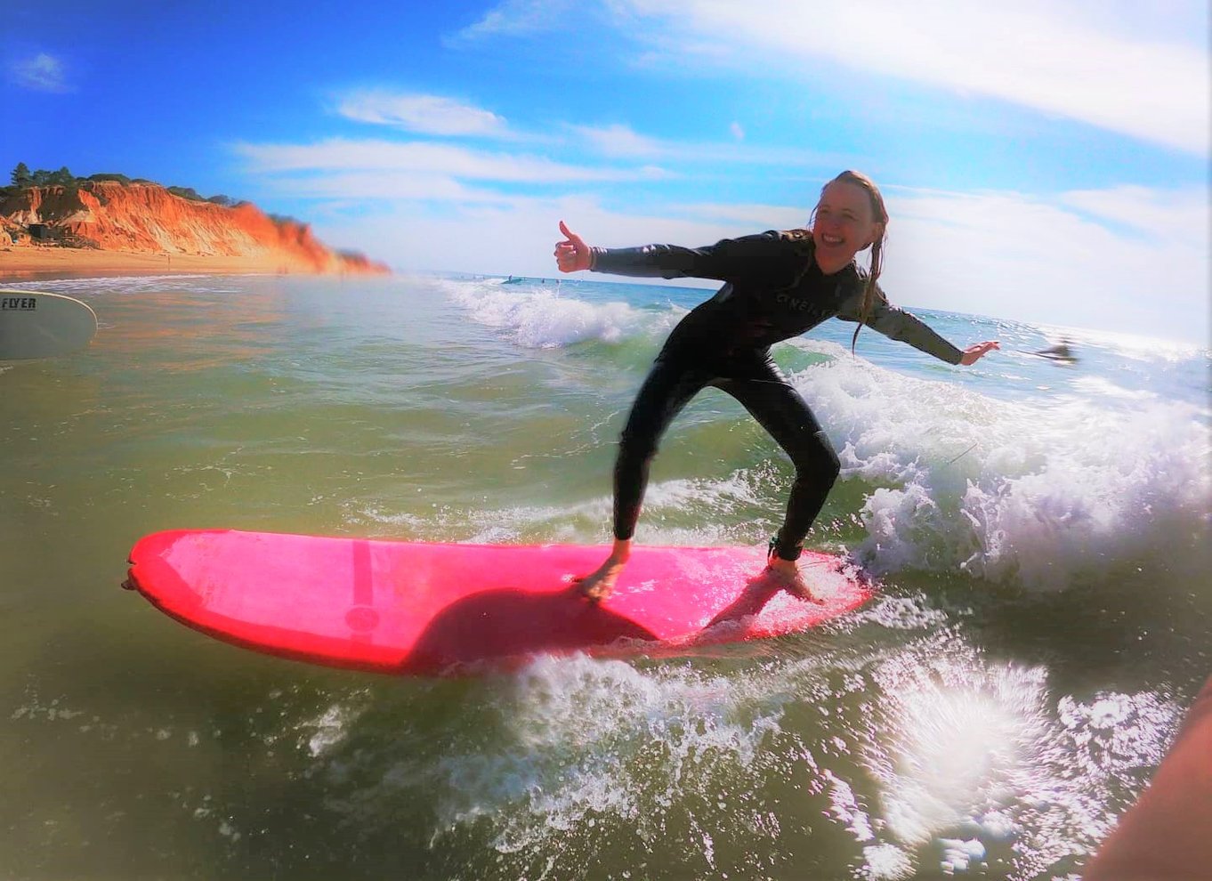 Albufeira: 2-timers surflektion på Falesia-stranden