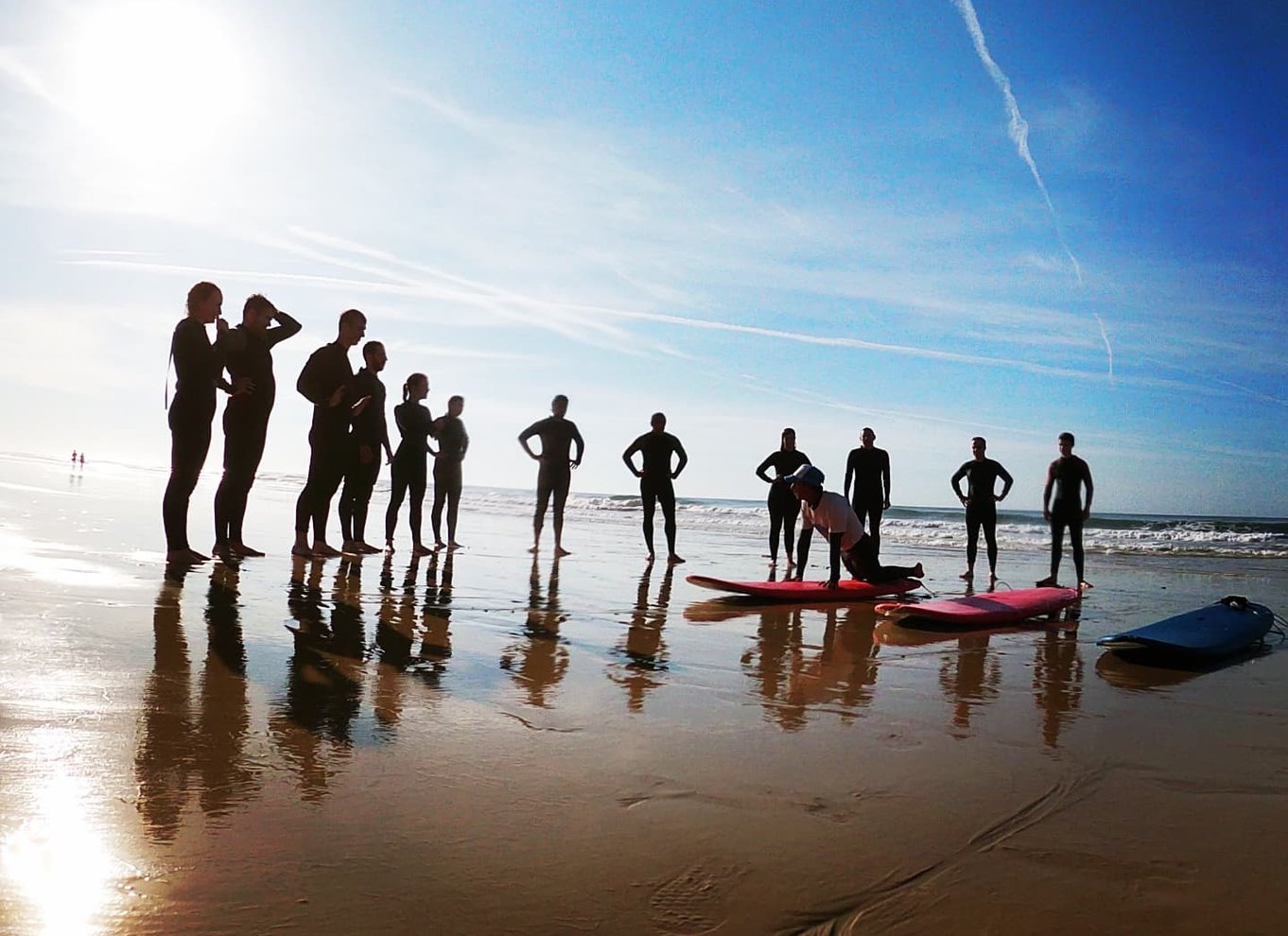 Albufeira: 2-timers surflektion på Falesia-stranden