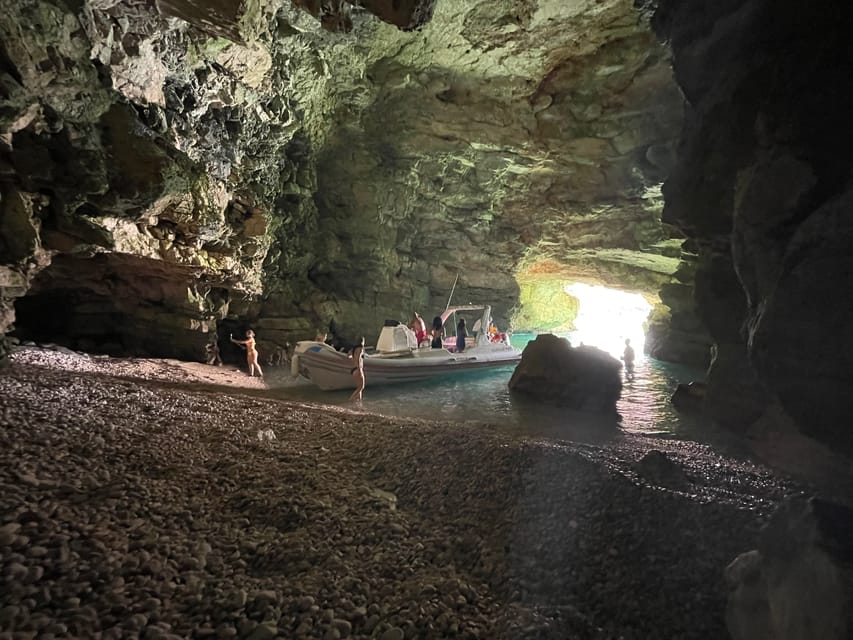 Vlore: Haxhi Ali Cave And Dafina Cave Speedboat Tour 