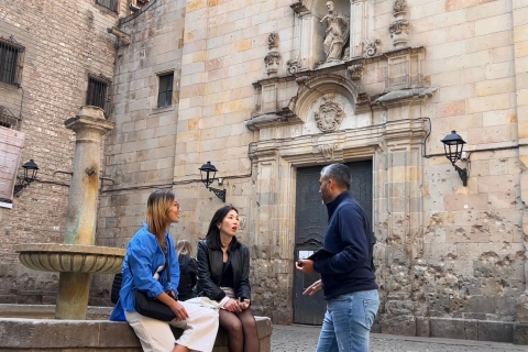 Barcelone : visite à pied gothique avec options linguistiquesVisite guidée japonaise