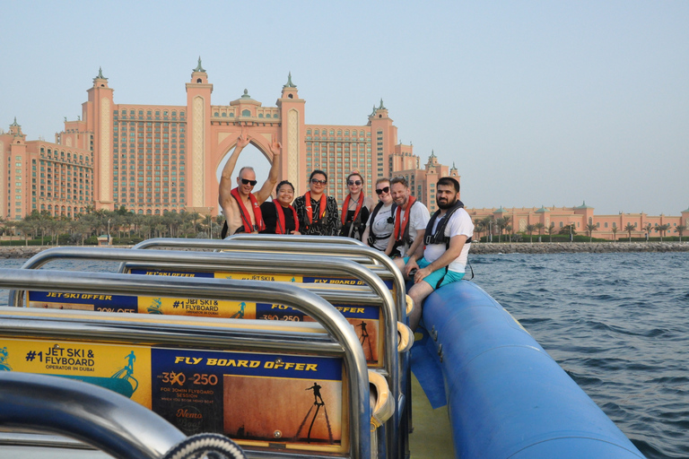 Dubaï : excursion en hors-bord au coucher du soleilOption standard