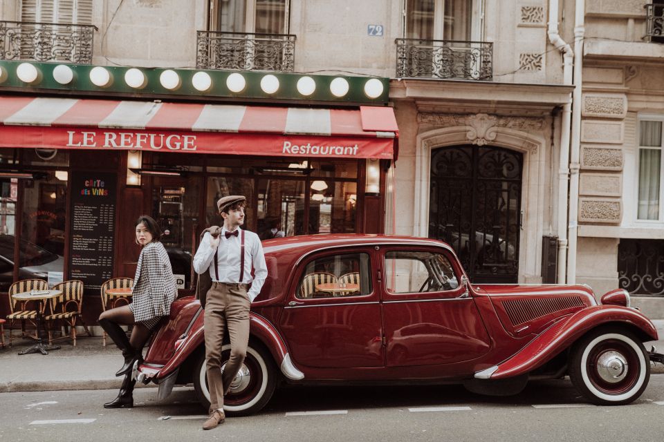 Experience the magic of Paris with a private city tour in a vintage car.