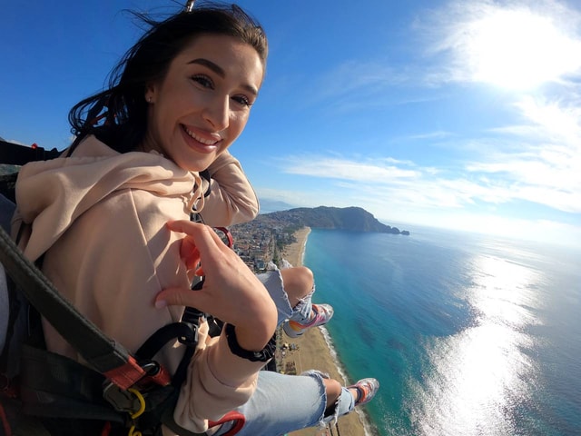 Visit Alanya Tandem Paragliding with Hotel Pickup in Eftalia Ocean, Turkey