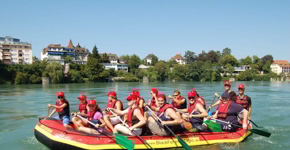 Freiburg und Basel: Rafting-Tour auf dem Rhein