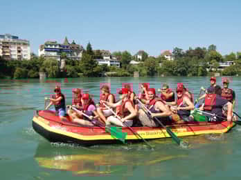 Freiburg och Basel: Raftingtur på floden Rhen