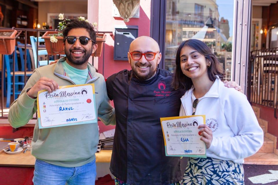 Taormina, Cannolo Cooking Class met aanvulcertificaat - Hizvo