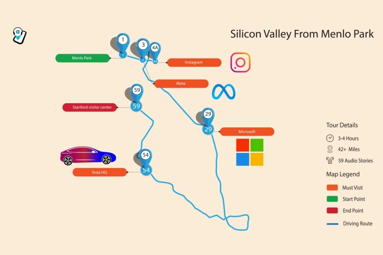 Silicon Valley: visite audio autonome