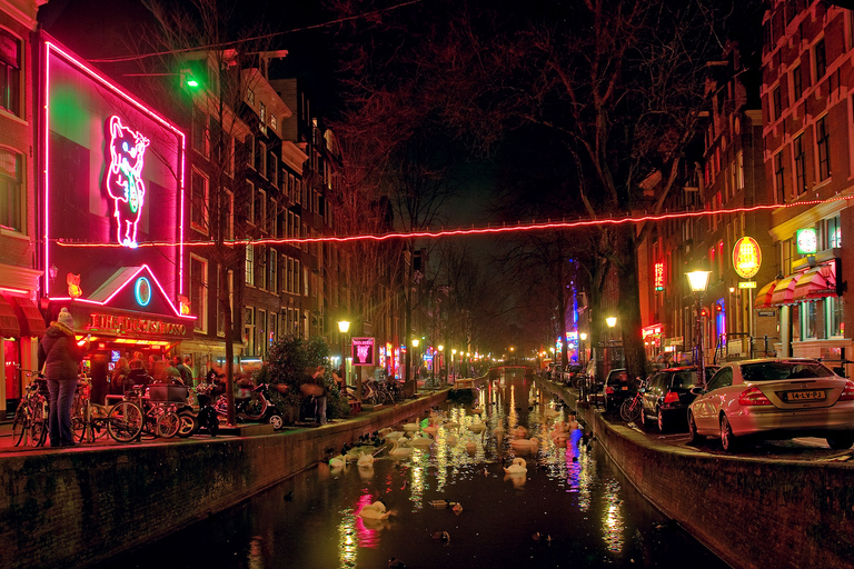 Amsterdam: Privat Red Light District-turné på spanska