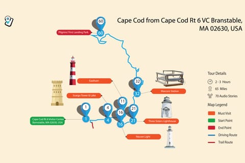Barnstable: Cape Cod and Provincetown Self-Drive Audio Tour