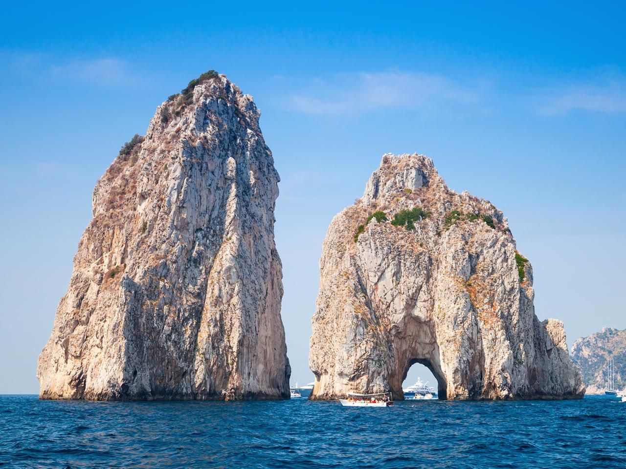 From Naples: Capri Day Trip with Ferry and Island Boat Tour