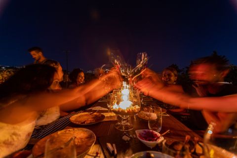 Naxos: Full Moon Dinner and Wine Tasting in a Vineyard