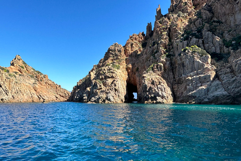 Cargèse: zwem- en snorkelcruise in de zeegrot met halte Girolata