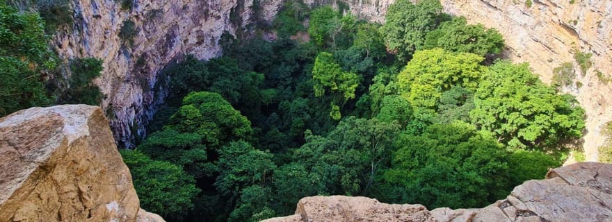 San Cristobal : Sima de las Cotorras et chutes d'eau d'Aguacero