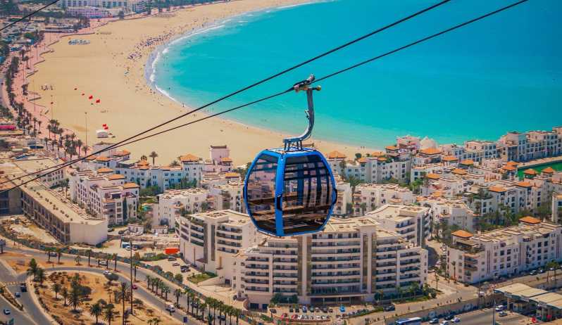 Agadir: Ticket de entrada al teleférico y tour guiado por la ciudad