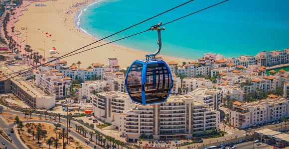 Agadir: Cable Car Ticket and Guided City Tour