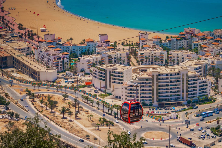 Agadir-kabelbaan- en stadstour inclusief hotelovername