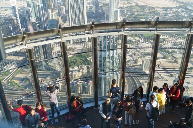 Dubai: tour van een halve dag met ticket Blauwe Moskee en Burj KhalifaGedeelde rondleiding in het Engels
