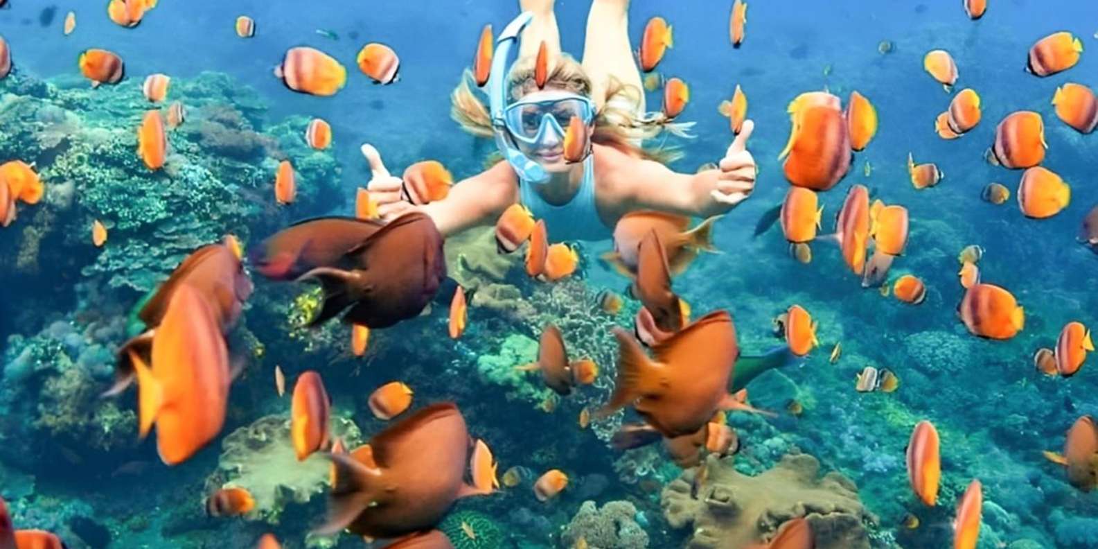 Bali: Blue Lagoon Beach Snorkeling Tour with Lunch