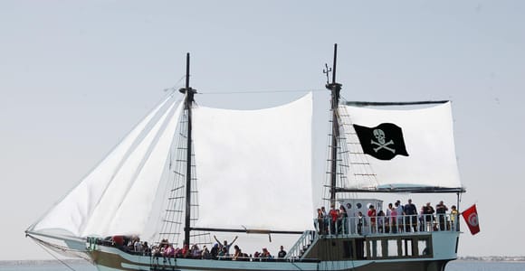 Djerba: Pirate Boat to Flamingo Island & Tunisian Buffet