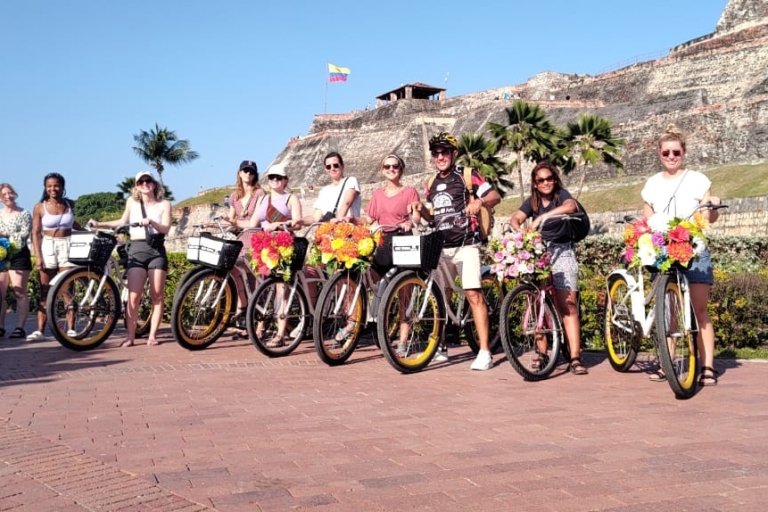 Cartagena: Bike Tours Around the City Shared Group Historic Route with Meeting Point