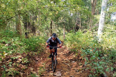 Wanderung zum Klebrigen Wasserfall und Mountainbike-Fahrt zum Mae Kuang Damm