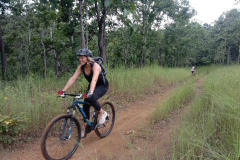 Sticky Waterfall Hike & Mountain Bike Ride to Mae Kuang Dam