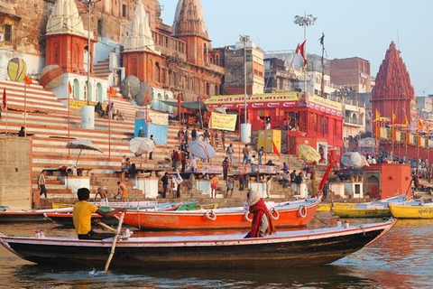 Benarés: Excursión Privada de un Día por lo Más Destacado de la Ciudad y Crucero por el Ganges