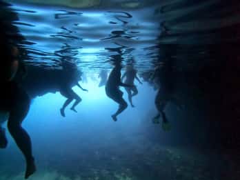 Depuis Dubrovnik/Cavtat : Grotte bleue, excursion en bateau rapide sur la plage de Sunj