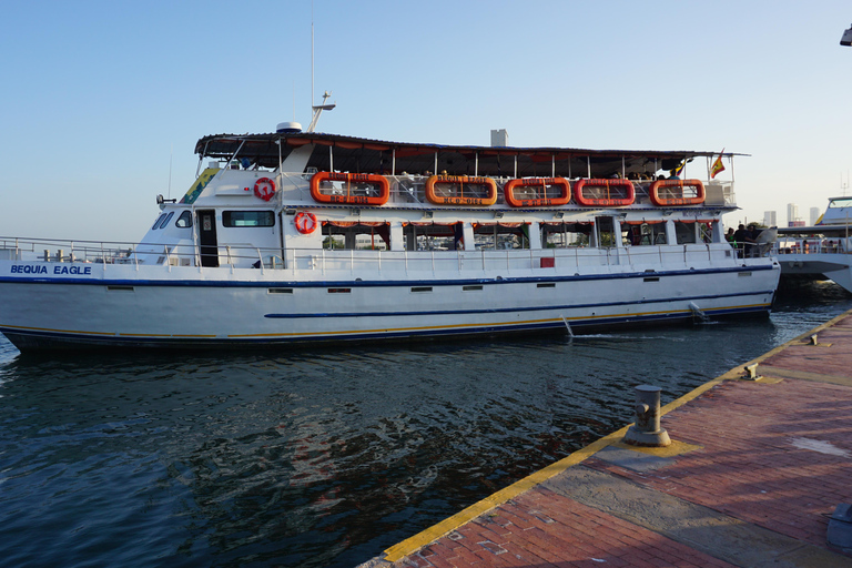 Carthagène : excursion en bateau de nuit avec dîner et open barCARTAGENA : Excursion en bateau de nuit blanche avec dîner et open bar