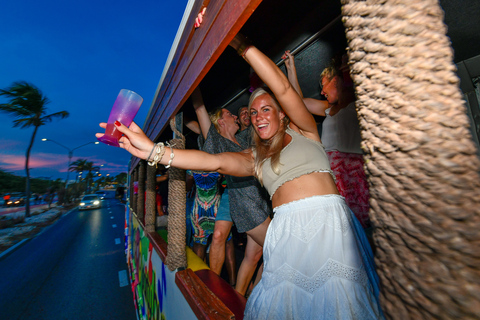 Aruba: Barhopping Party Bustour mit DJ und TanzenAruba: Barhopping Party Bus Tour mit DJ und Tanzen