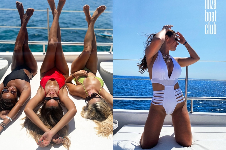 Ibiza: fiesta premium en barco con bebidas ilimitadas, almuerzo y DJIbiza: Fiesta Premium en barco con bebidas ilimitadas, almuerzo y DJ