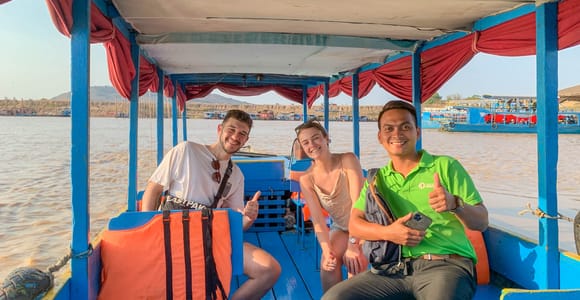 Floating Village Sunset boat Vespa Tour / Tuk Tuk Available