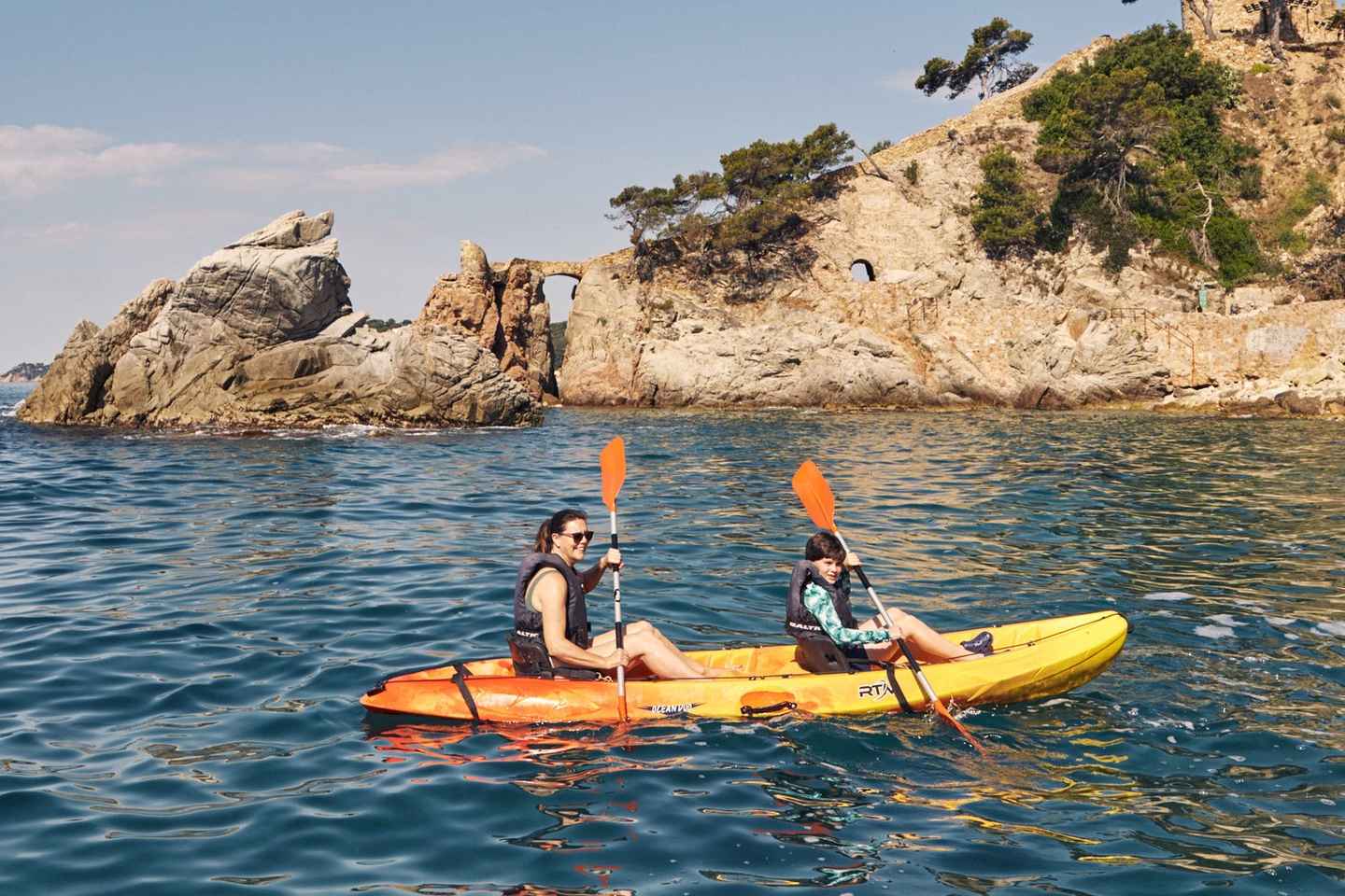 Lloret de Mar: Costa Brava Kayak Tour and Swimming