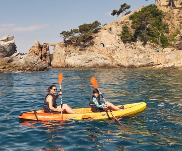Lloret de Mar: kajaktocht Costa Brava en zwemmen
