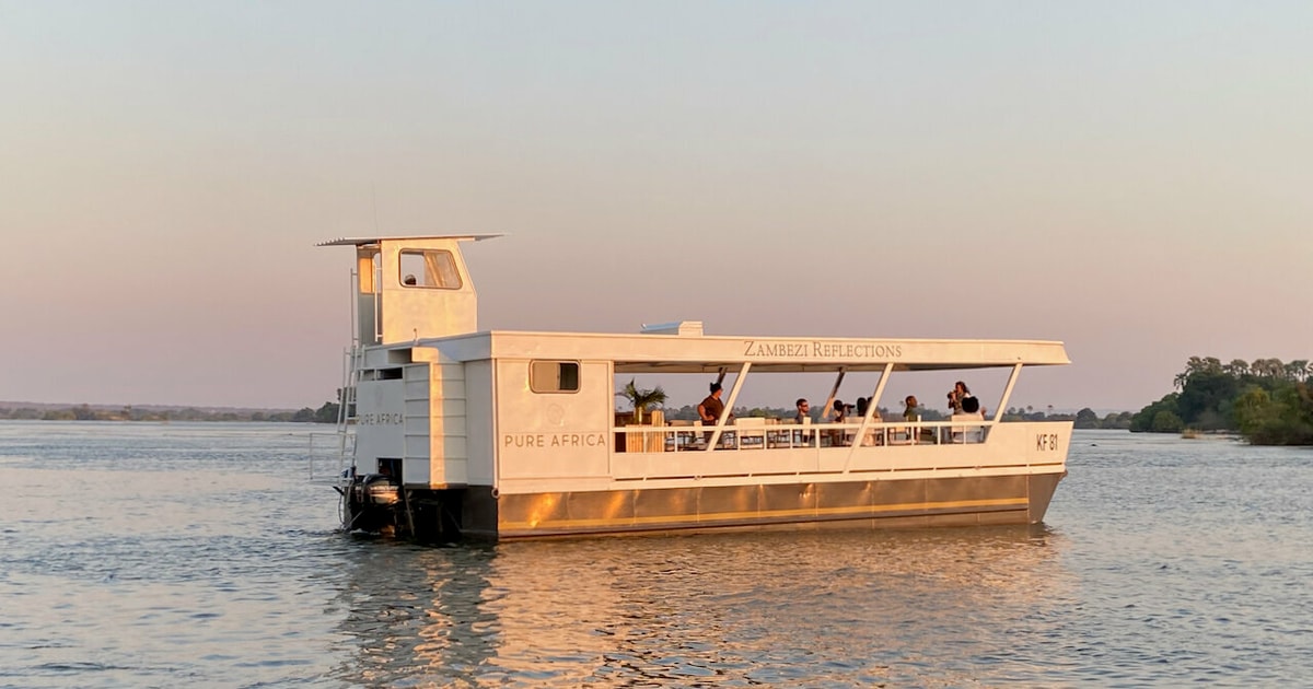 Victoriawatervallen Cruise Bij Zonsondergang Ervaring Op De Zambezi