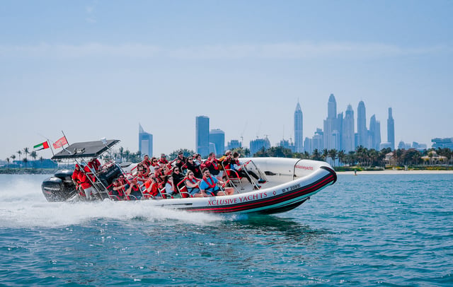 Tour in motoscafo di Dubai: Marina, Atlantis, Palm e Burj Al Arab