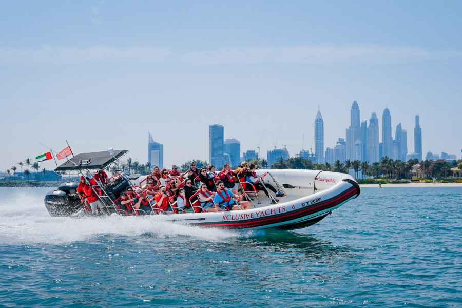 Dubai Speedboat Tour: Marina, Atlantis, Palm & Burj Al Arab. Foto: GetYourGuide