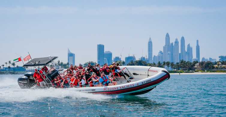 Tour en llanxa ràpida de Dubai: Marina, Atlantis, Palm i Burj Al Arab