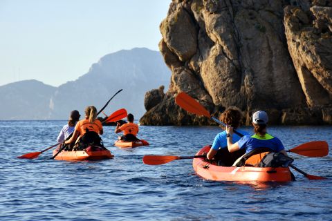 Golfo Aranci: Tour in kayak with appetizer and dolphins