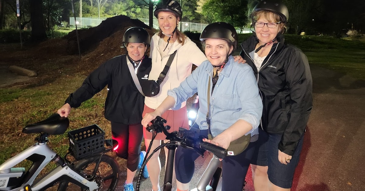 Wilmington Visite nocturne guidée en vélo électrique ou en scooter