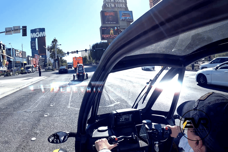 Las Vegas: Self-Drive Strip Tour w elektrycznym samochodzie EVR