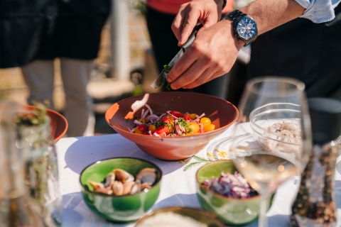 Barcelone : Cours de cuisine sur la paella et visite d'un vignoble
