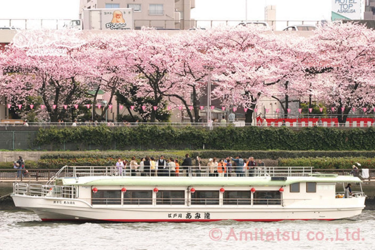 Fiume Sumida: Crociera con cena tradizionale giapponese YakatabuneCena giapponese standard