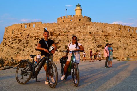 Rhodes: Medieval Highlights E-bike Tour with Sunset/Panorama
