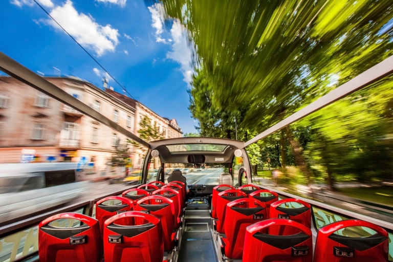 Cracovie : Visite guidée de Cracovie en autobus avec montée et descente rapidesCracovie : WOW Krakow Sightseeing Bus Tour - Billet de 48 heures