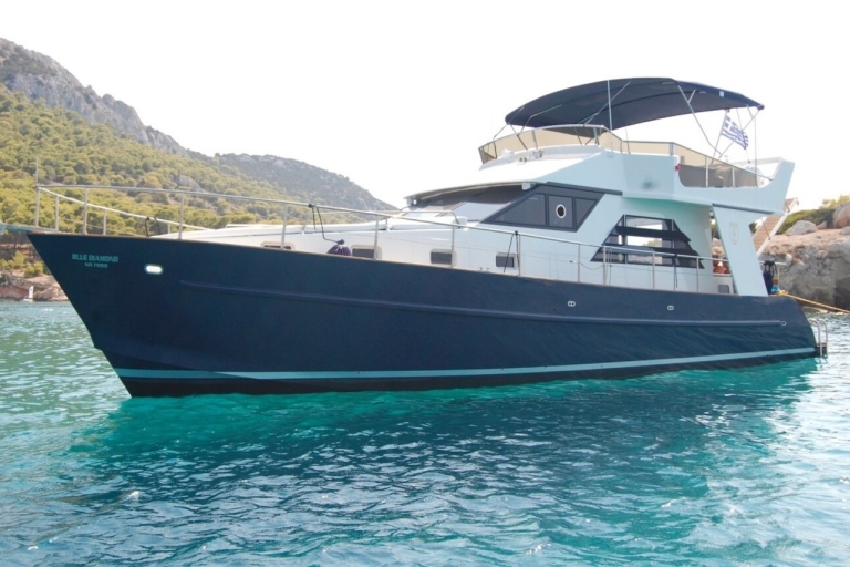 Expérience en bateau privé sur la Riviera d'AthènesOption de visite de 6 heures