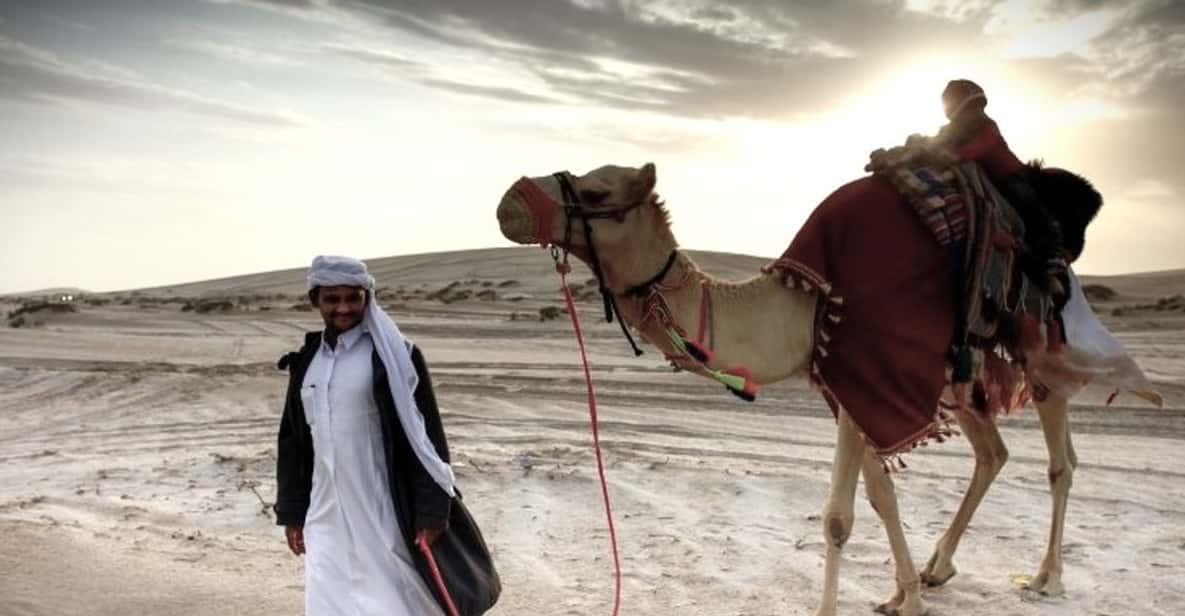 Doha Desert Safari: Sandboarding, Camel Ride & Swimming Fun | GetYourGuide