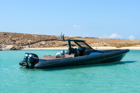 Mykonos : Crucero privado de 8 horas en un flamante yate de lujo